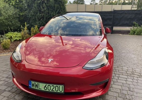 Tesla Model 3 cena 169000 przebieg: 34000, rok produkcji 2022 z Zielonka małe 46